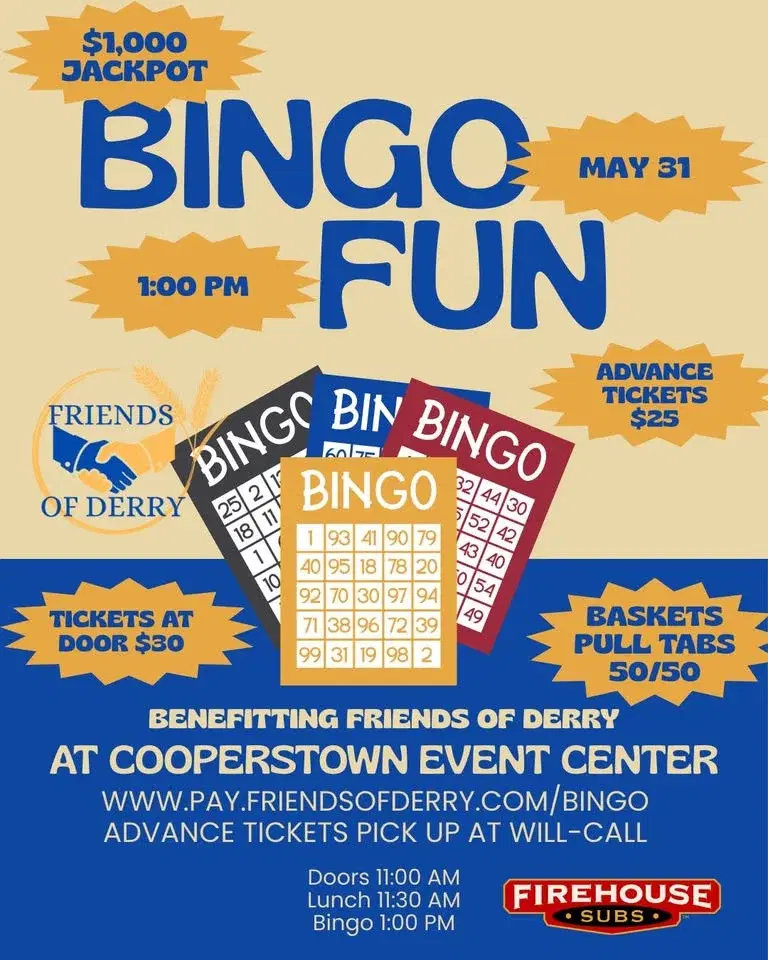 Spring Bingo Fundraiser - Friends of Derry