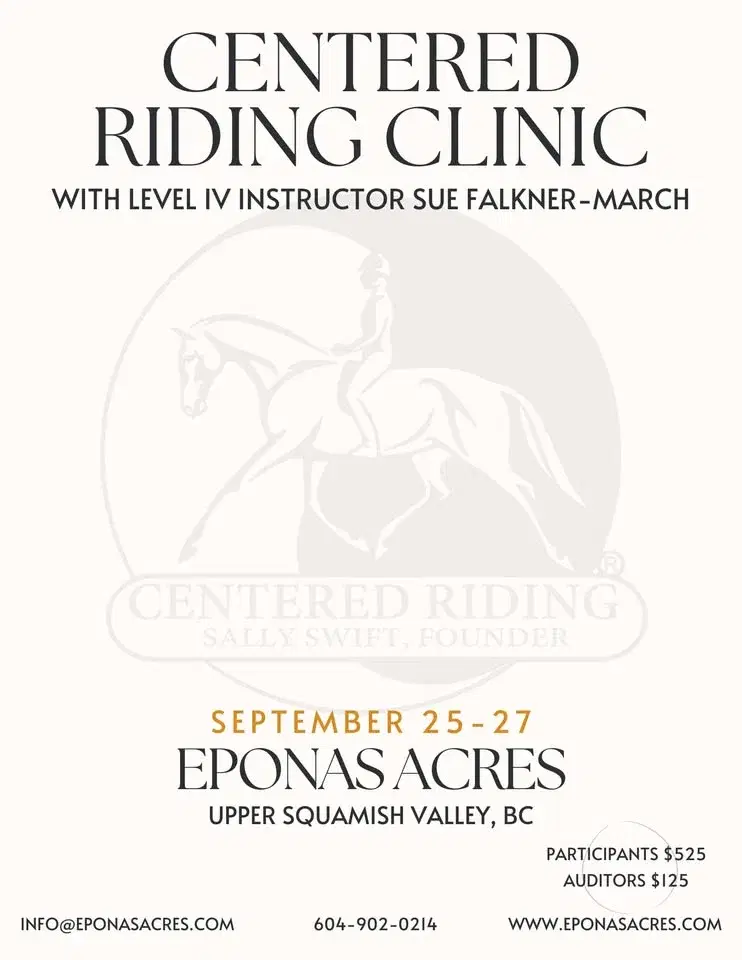 Centered Riding® Clinic with Level 4 Instructor Sue Falkner-March