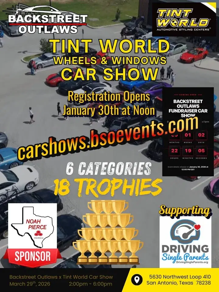 Car Show Fundraiser; Tint World Wheels & Windows