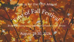 First of Fall Festival 2026