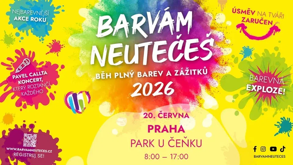 Barvám Neutečeš 2026 - Praha