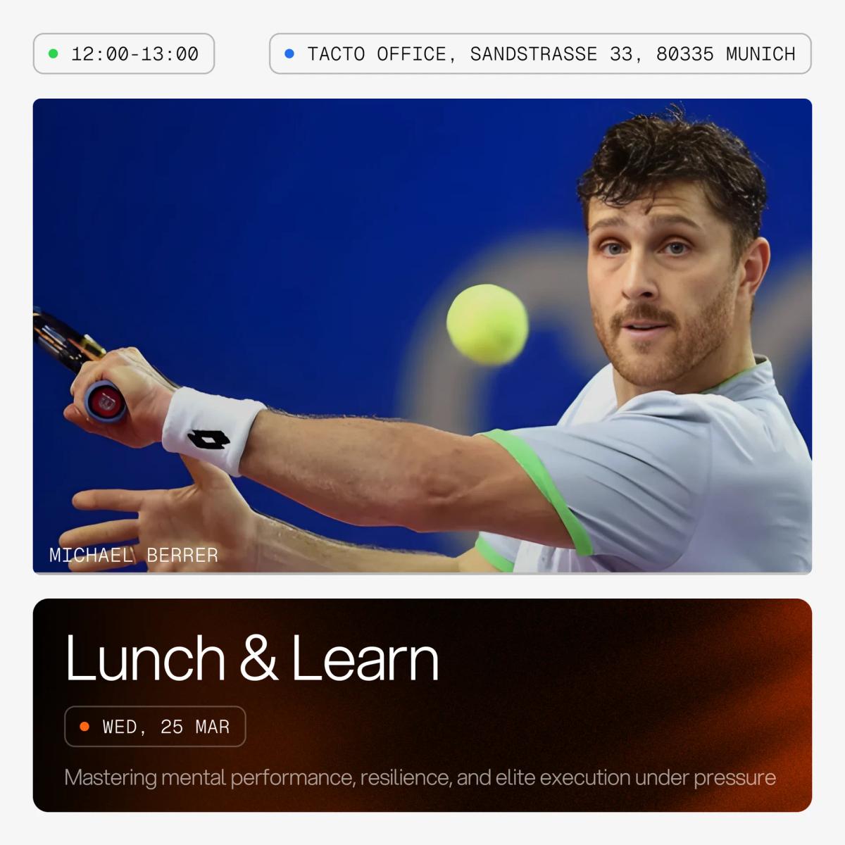 Lunch & Learn: The Championship Mindset with Michael Berrer