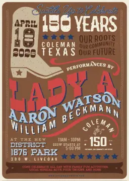 Aaron Watson @ City of Coleman's 150th Birthday