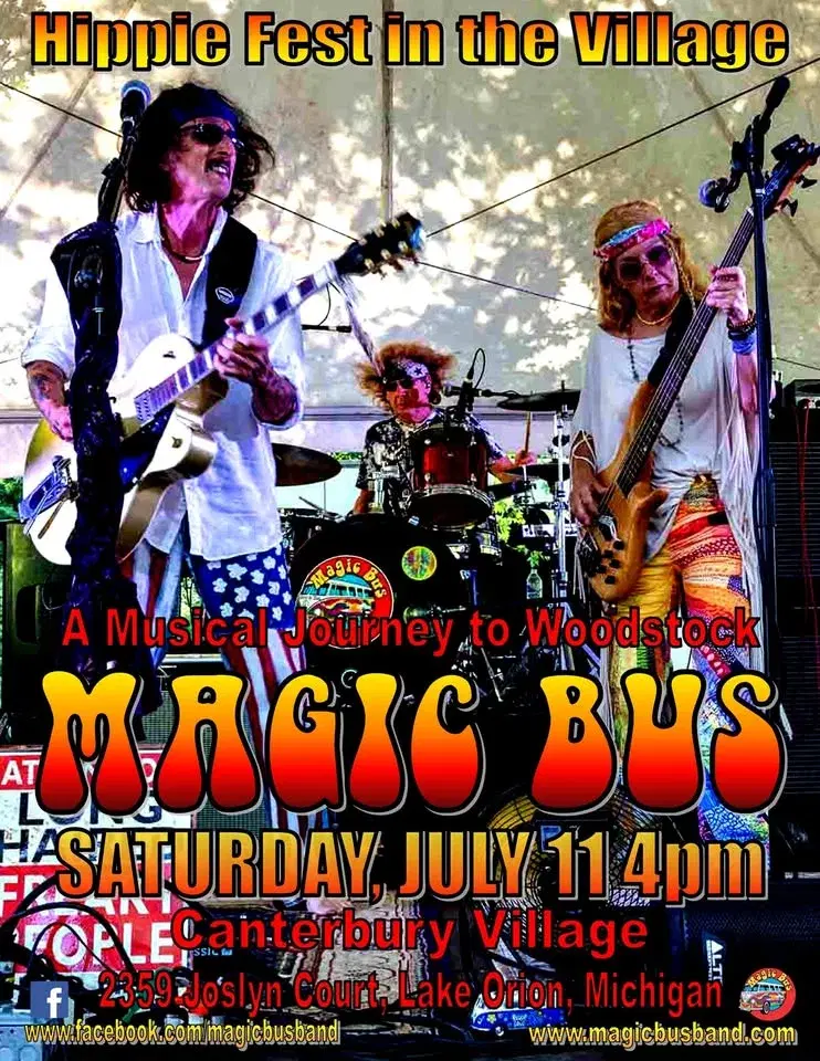 Magic Bus at Hippie Fest in the Village
