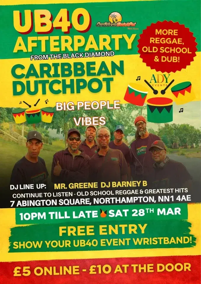 UB40 Afterparty – Big People Vibes