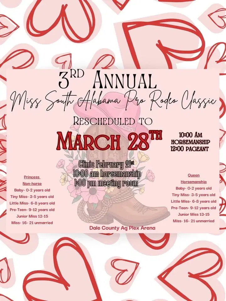 3rd Annual Miss South Alabama Pro Rodeo Classic