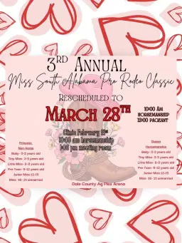 3rd Annual Miss South Alabama Pro Rodeo Classic