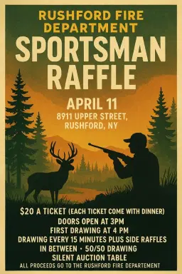 Rushford Fire Department Sportsman Raffle