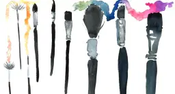 Experiment with watercolour ENGLISH