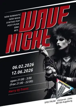 "NEW WAVE" NIGHT - mit Harry DJ-Tronic & JJ.
