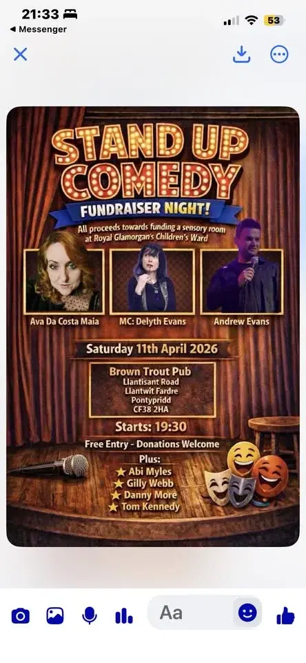 Charity comedy night