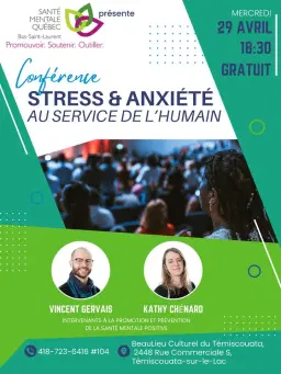 Conférence gratuite : Stress & anxiété - Au service de l'humain