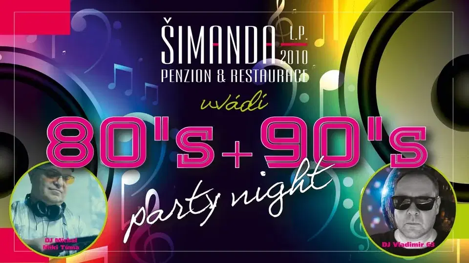 Disco párty 80/90's na Šimandě