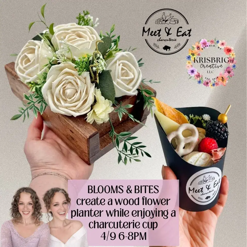 BLOOMS & BITES WOOD FLOWER WORKSHOP @ MEET & EAT CHARCUTERIE