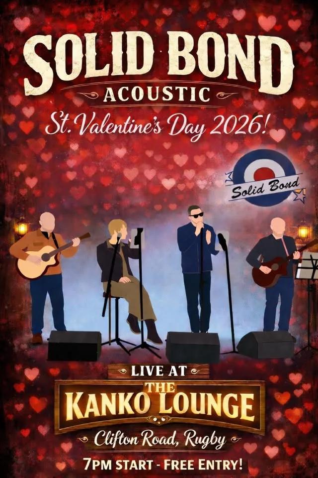 Solid Bond Live at Kanko Lounge, Rugby - Valentines 💘