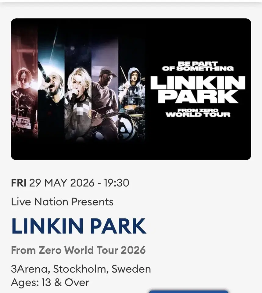Selling 2x Linkin Park tickets – Stockholm