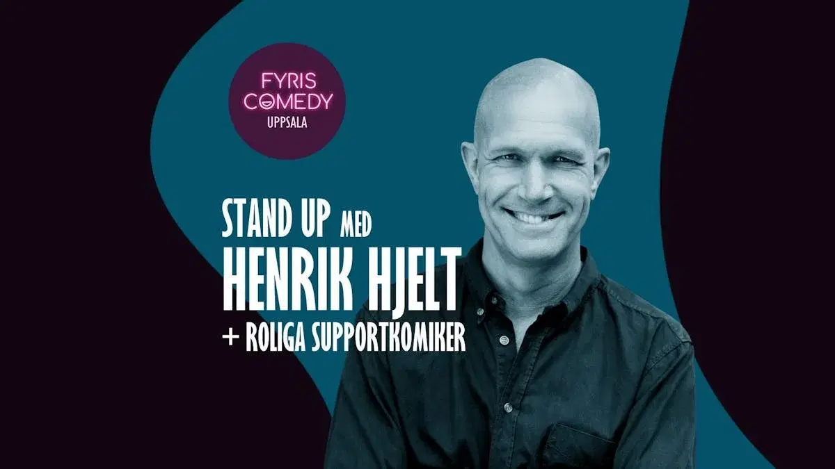 Fyris Comedy – Stand up med Henrik Hjelt + support på Kaliber Room