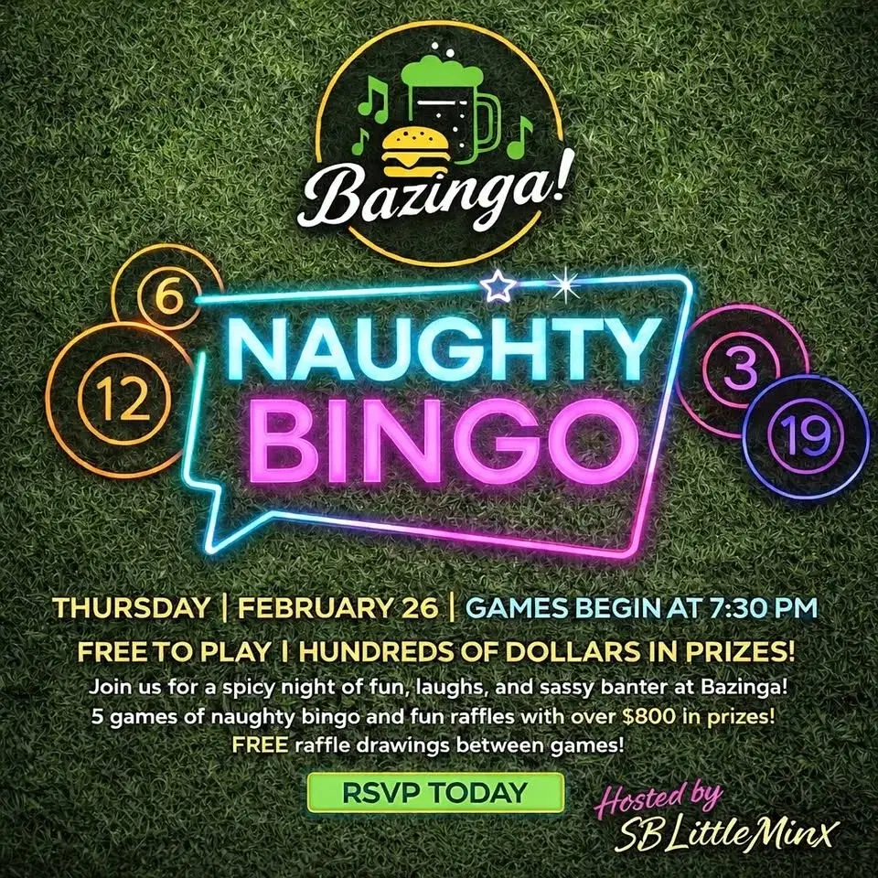 đ NAUGHTY BINGO at Bazinga! đ
