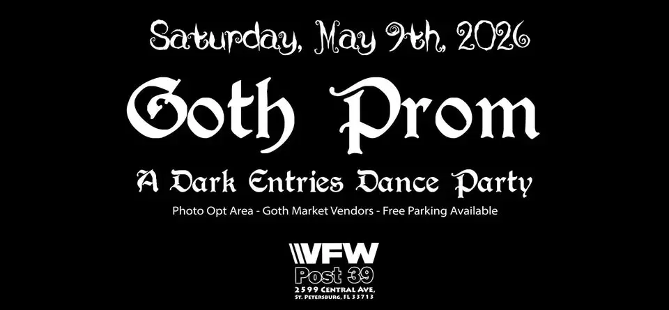 Third Annual Bay Area Goth Prom Special Event 7pm-1am 2599 Central Ave