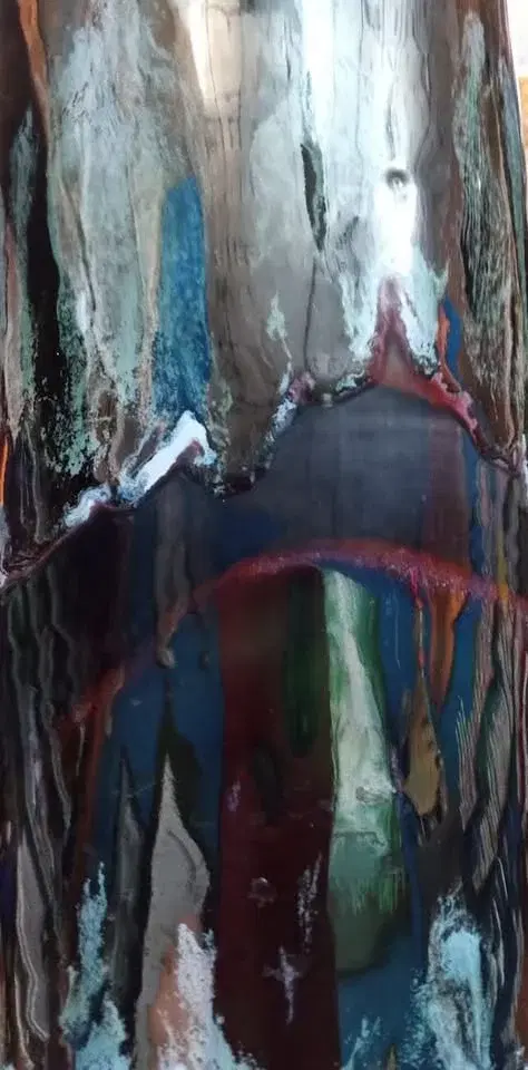 Glaze Technique: Northern Lights on Coffee Cup