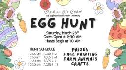 CLC Annual Easter Egg Hunt