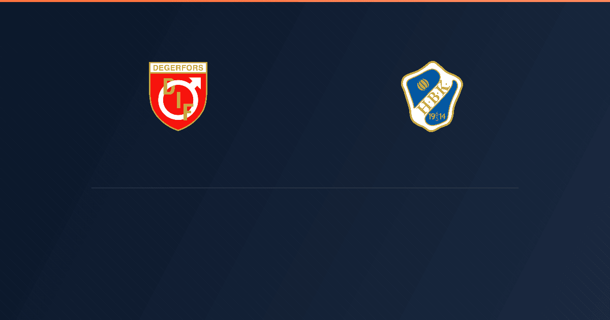 Degerfors vs Halmstad