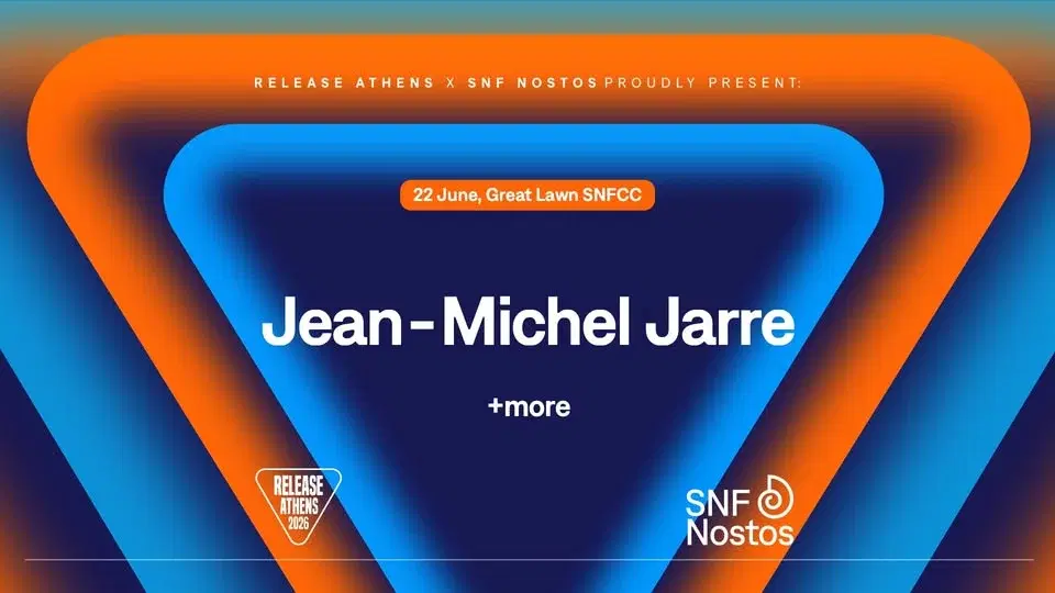 Release Athens x SNF Nostos 2026: Jean-Michel Jarre & more - 22/06/2026 - Ξέφωτο ΚΠΙΣΝ