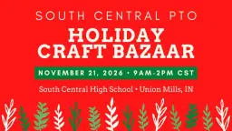 South Central PTO Holiday Craft Bazaar - 2026