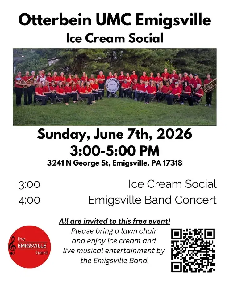 Ice Cream Social and Concert at Otterbein UMC Emigsville