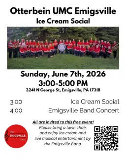 Ice Cream Social and Concert at Otterbein UMC Emigsville