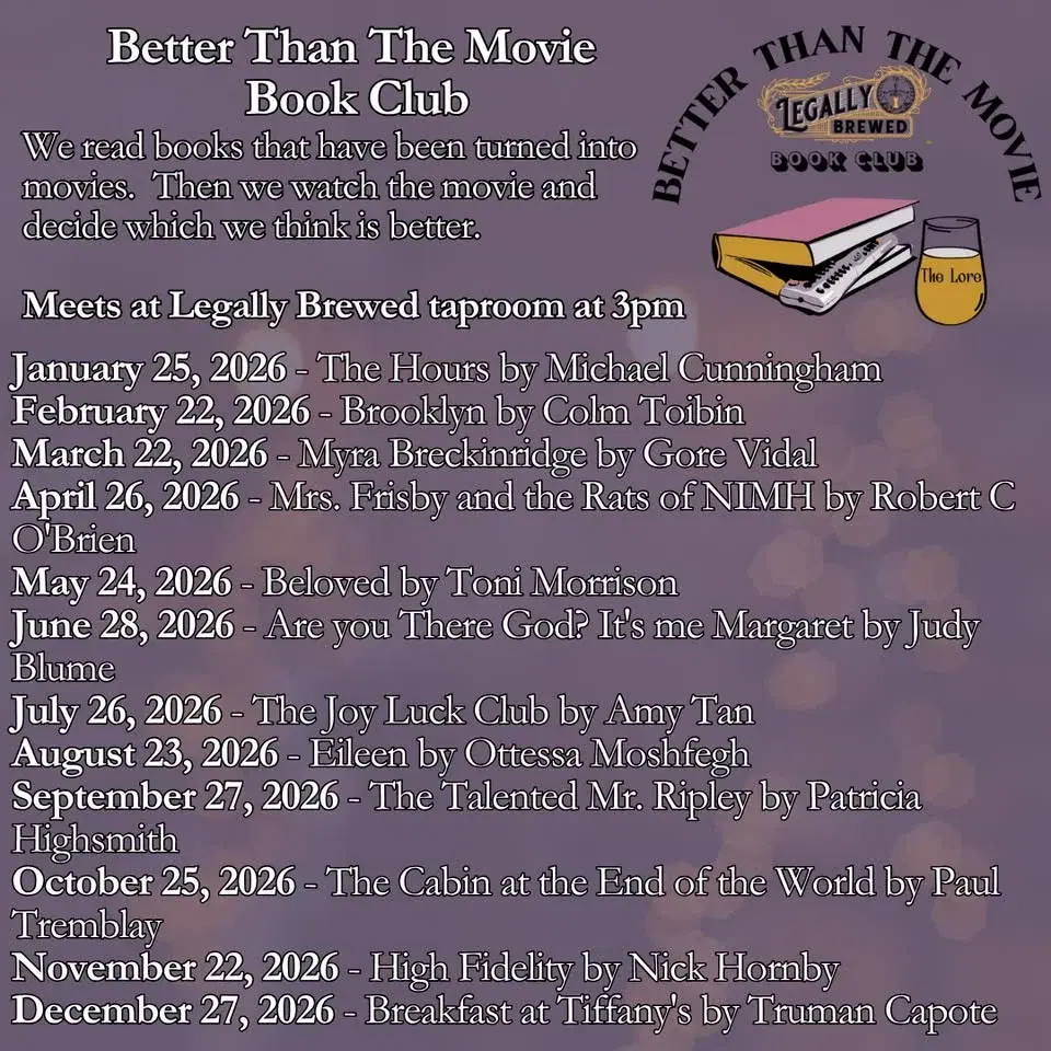 Better Than the Movie Book Club with Legally Brewed