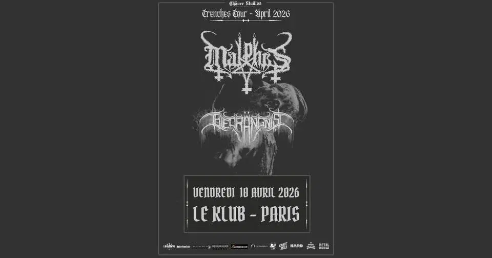 MALPHAS + Bedrängnis // Paris, Le Klub // 10.04.26