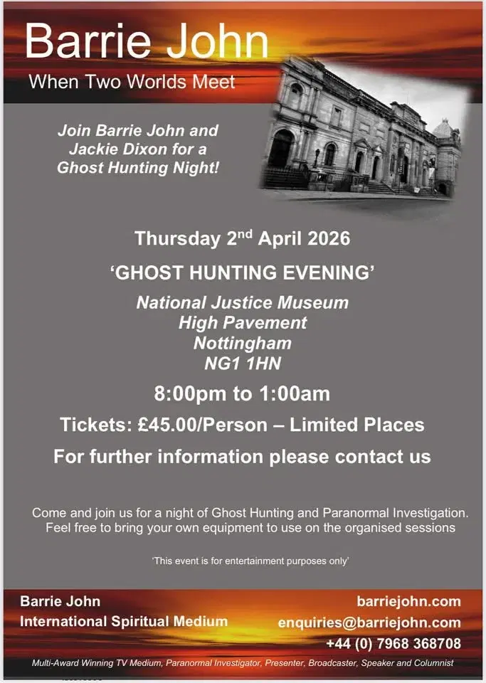 National Justice Museum Paranormal Evening £45