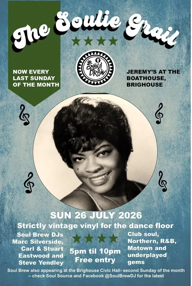 Now every last Sunday ⭐️Soul Brew vinyl session ⭐️ 5pm start ⭐️ free entry