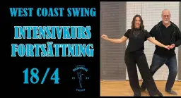 West Coast Swing Intensivkurs (fortsättning) lö 18/4 med Camila och Simon