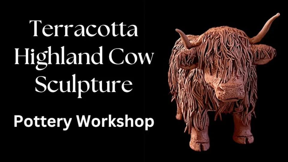 Pottery Highland Cow