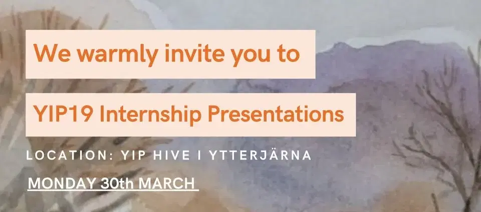 YIP19 Internship Presentations