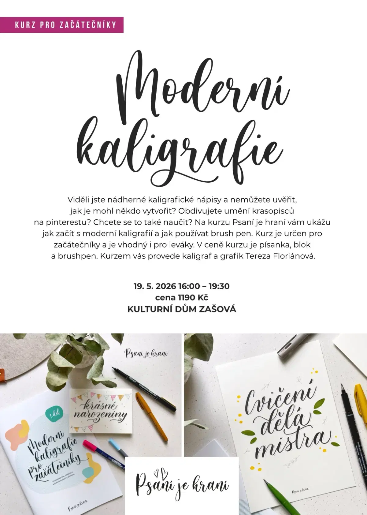 Workshop: Moderní kaligrafie pro začátečníky