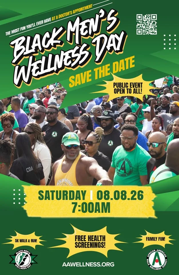 NEW LOCATION, BIGGER IMPACT! Save the Date for Black Men's Wellness Day 2026!