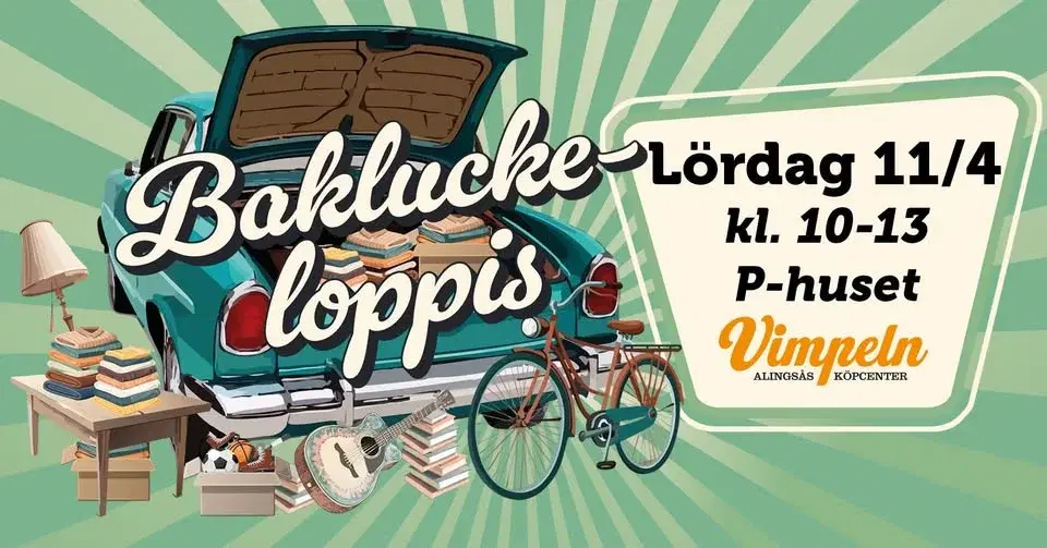 Bakluckeloppis på Vimpeln