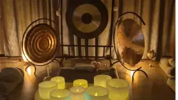 Gongavslappning med gongar & kristallskålar