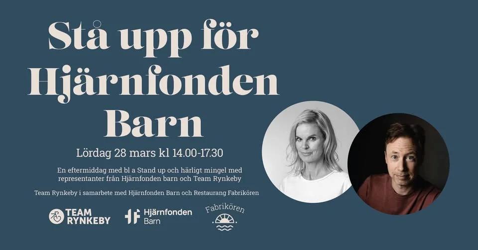 Stå upp för hjärnan - en rolig eftermiddag till förmån för Hjärnfonden Barn