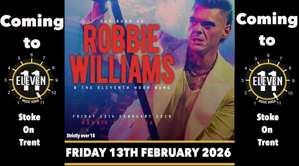 Robbie Williams Tribute ft Dan Budd & his band live Eleven Stoke