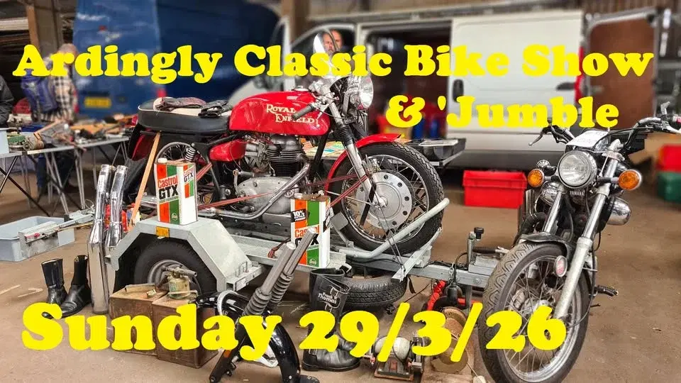 South of England Classic Show & BikeJumble IS ON Sunday 29 March 2026