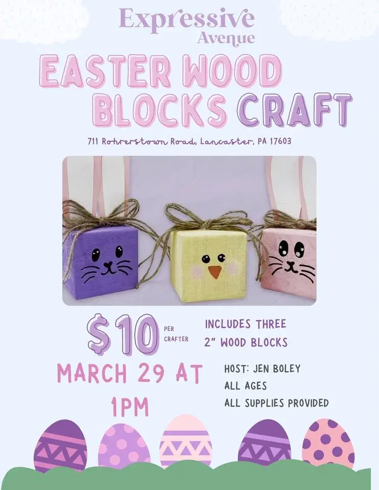 Easter Wood Blocks Craft