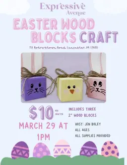 Easter Wood Blocks Craft