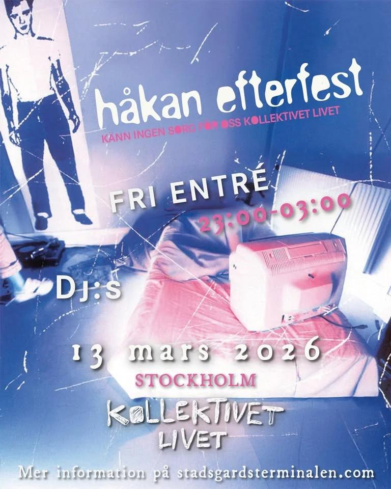 Håkan Efterfest | Klubb på Kollektivet Livet