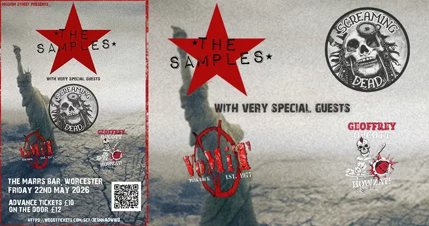 The Samples + Screaming Dead + Vomit + Geoffrey Oicott - Live in Worcester