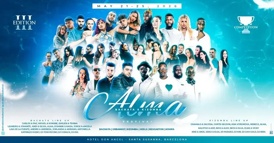 ALMA BACHATA & KIZOMBA FESTIVAL 2026 - III EDITION - promo code GOS173