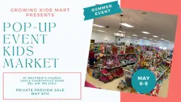 POP-UP KIDS CONSIGNMENT - SUMMER 2026 - BEL AIR